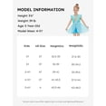 thumbnail image 4 of Disney Princess Girls Romper Frozen Elsa Graphic Jumpsuit with Tulle Skirt Dresses Ruffled Sleeve Summer Outfits Sizes 2-6T, 4 of 11