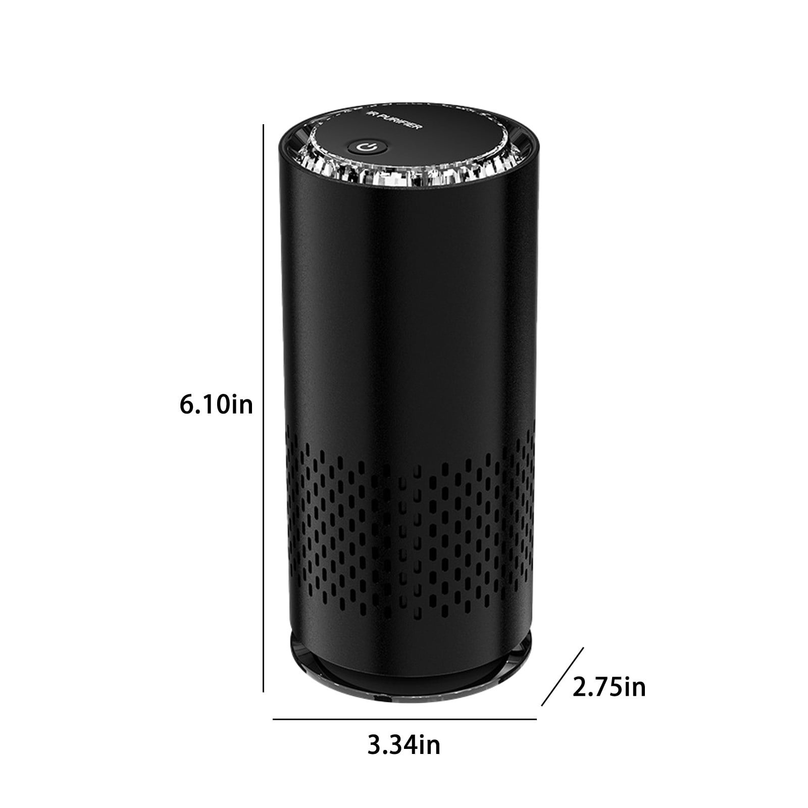 Purifiers For Home Pet Odor Eliminator With Activated Carbon Filter Portable 6.1 in x 3.34 in x 2.79 in White Plastic Unit