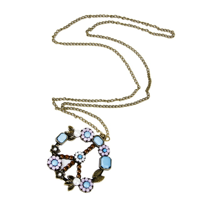 Collar Colgante Jinwen Oscurecimiento Flor Hoja Perla Símbolo