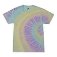 thumbnail image 2 of Colortone Tie Dye T-Shirts Pastel Colors Kids Juniors Unisex Cotton 100%, 2 of 3