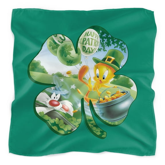 Looney Tunes Tweety Shamrock Bandana (21 in x 21 in)