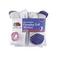 thumbnail image 3 of Fruit of the Loom Girls Crew Socks 10-Pack, Sizes S-L, 3 of 4