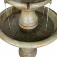 thumbnail image 5 of Hamiedun 51.5" H Freestanding Outdoor Water Fountain – Stone-Look Weather-Resistant Easy Setup Classic 3-Tier Garden Feature with Electric Pump for Patios, Yards & Courtyards, 5 of 5