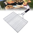 thumbnail image 4 of koolsoo Folding Grill Basket Nonstick for Camping Chicken Steak Vegetables Holder Rack 32x3.5x50cm, 4 of 7