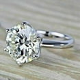 thumbnail image 3 of 2Ct Lab Created Diamond Round Cut Solitaire Engagement Ring 14k White Gold Plated, 3 of 4