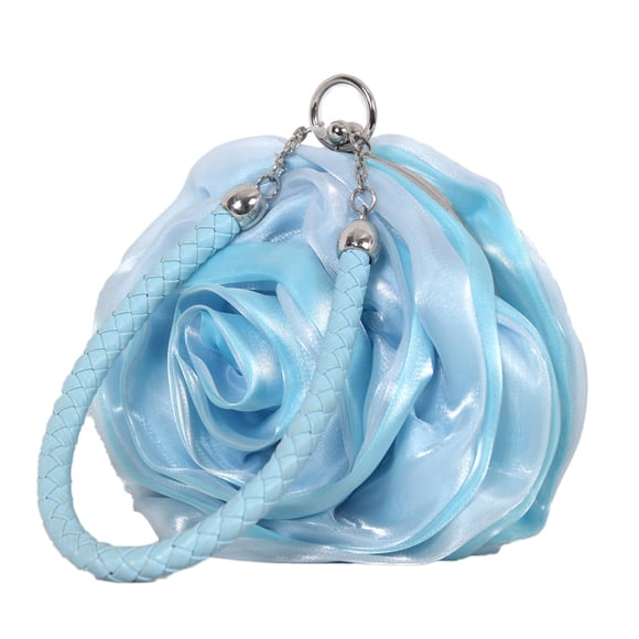 Silk Silver Ladies Handbags Floral Prom Handbags Women Handbags Evening Handbags for Weddings