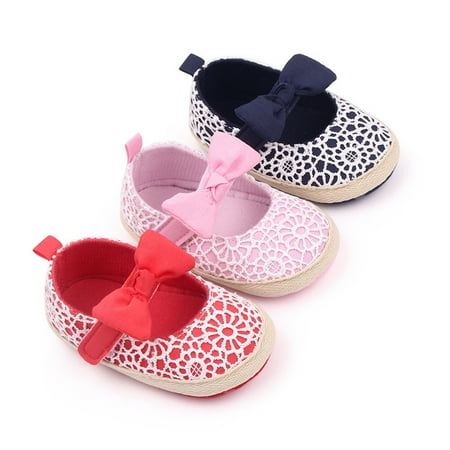 

LYCAQL Boys Baby Sneakers Girls Cute Bow Lace Walking Shoes Flat Shoes Boys Size 13 Shoes (RD1 4.5 )