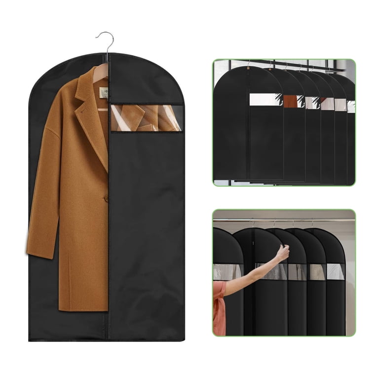 Tripumer 4-Piece Hanging Garment Bag 24 x 40 Inch Black photo 3