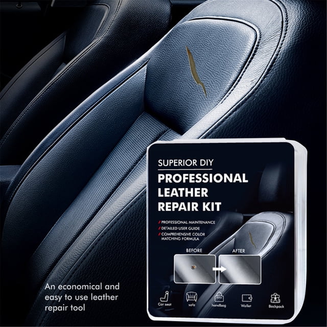 Crema Reparadora Xihbxyly Kit de Restauración de Cuero para Sofás Marrón Asientos de Automóvil Botas