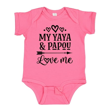

Inktastic My Yaya and Papou Love Me Gift Baby Girl Bodysuit