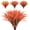 Orange Green, variant on 8 Pcs Outdoor Fake Plants UV Resistant Artificial Tall Grass Plants Faux Tropical Flowers Bushes Décor Fall Winter Summer Planters Patio Front Door Porch Plastic Greenery & Shrubs Decoration