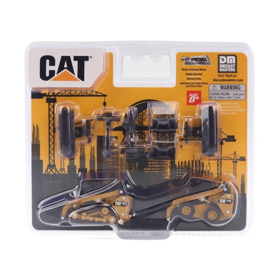 1/64 CAT 272 Skid Steer Loader & CAT 297D2 Compact Track Loader with Interchangeable Attachments by Diecast Masters 84684CS