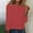 Red, variant on Floleo Womens Long Sleeve Shirts Fashion Women Shirt Casual Crew Neck Loose Tunic T-Shirt Blouse Stripe Tees