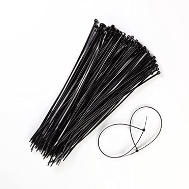USA 100 PACK 8 INCH ZIP TIES NYLON 40 LBS UV WEATHER RESISTANT BLACK