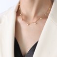 thumbnail image 4 of Yoursfs Gold Choker Pearl Necklace for Women Small Pearl Bead Chain Necklace Wedding Jewelry Gifts, 4 of 8