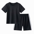 thumbnail image 4 of NOLDARES Toddler Baby Boy Summer Clothes Short Sleeve Truck T-Shirt Stretch Shorts Casual Set Blazer,8-9 Y, 4 of 4