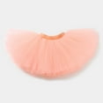 thumbnail image 2 of Kogui Tutu Skirt Girls Layered Tulle Tutu Skirt Toddler Girl Skirt with Linging Hairbow 4T 7T (Orange,4-7 Years), 2 of 4