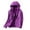 Purple, variant on Clearance! Gallickan Ladies Waterproof Winter Coat Ladies Fleece Thickened Warm Hooded Reversible Jacket