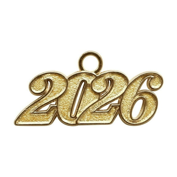 Endea Graduation Gold Tassel Date Charm Year 2026