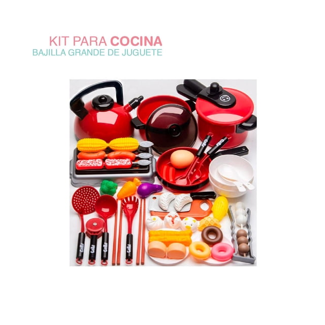 Accesorios de Cocina Utensilios para Niños Ollas y sartenes Juguete Simulación YEI YI-SJTBC51