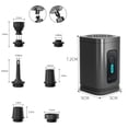 thumbnail image 3 of Moxufan 1 Set Electric Air Pump Portable Rechargeable Air Pump Swimming Pool Air Mattress Pump for Home Camping Beach,Black, 3 of 6