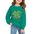 thumbnail image 3 of Otqutp St. Patricks Day Sweatshirt for Girls Long Sleeve Crewneck Irish Sweat Shirts Unisex Oversized Saint Patty's Pullover Tops, 3 of 6