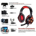 thumbnail image 5 of BlueFire Gaming Headsets for PS5 PS4 Xbox One, Gaming Headphones with Noise Canceling Microphone Surround Sound & LED RGB Light for  PC Laptop Headband Headphones Red, 5 of 11