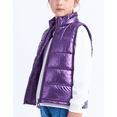 thumbnail image 2 of IKALI Girls Puffer Vest Purple Kids Winter Jacket Lightweight Clothes with Pockets 3-12 Years, 2 of 6
