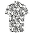 thumbnail image 6 of Yteetum Men's T ShirtsHawaiian Floral Print T Shirts Casual Button Down Short Sleeve Lapel Beach Summer T-Shirts, 6 of 7
