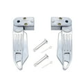 thumbnail image 4 of koolsoo Motorcycle Foot Rests Non Slip Comfortable Ride Portable Foldable Foot Pedal silver, 4 of 9