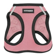 Voyager Step-In Air Dog Harness - All Weather Mesh Step In Vest Harness For Small And Medium Dogs By Best Pet Supplies - Pink Base, S