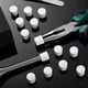 thumbnail image 4 of Puntas de parachoques para tope de puerta de 0,39 pulgadas, tope de goma para puerta, tapas de repuesto para protección de puerta y pared, color blanco (40 piezas) Ormromra YZY1205, 4 of 7