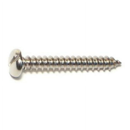 

#8 x 1-1/4 18-8 Stainless Slotted Pan Sheet Metal Screws SMSPSS-328 (20 pcs.)
