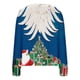 thumbnail image 4 of Cárdigan informal con estampado navideño para mujer, chaqueta con botones, blusa de poliéster, 4 of 5