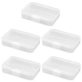thumbnail image 4 of Miangastore Small Plastic Boxes with Hinged Lids for Storage White Color Durable and Reusable 5 Pieces, 4 of 8