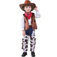 thumbnail image 4 of MEZZALL Toddler Baby Western Cowboy Style Kids Clothes 4PCS Set Party Event Dress Up Party Parties Stage Performance Outfits 2 11Y, 4-5 Years, 4 of 9