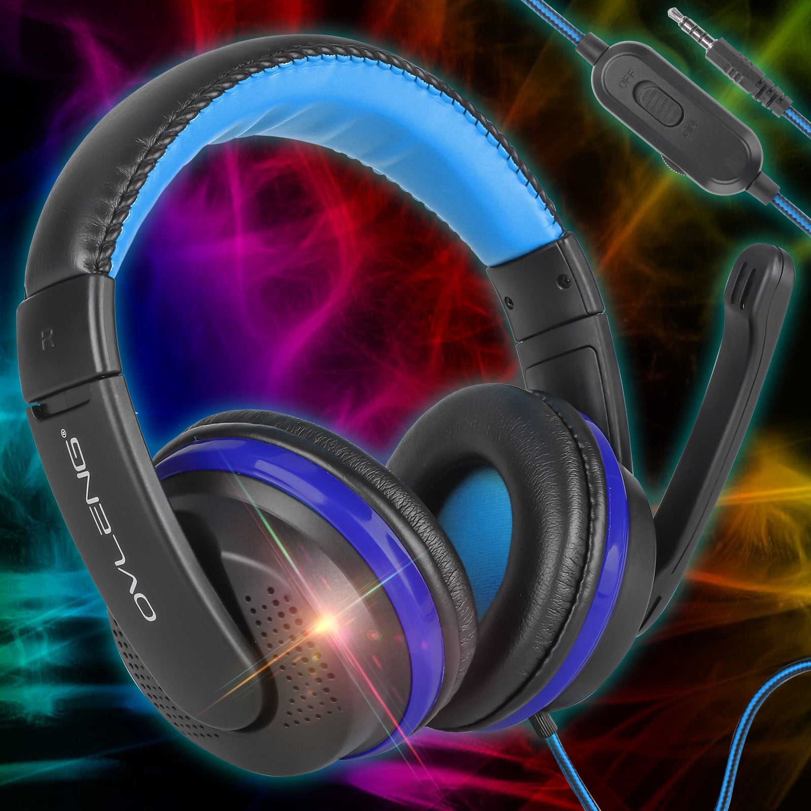Gaming Headset for PS4, EEEkit Stereo Adjustable Headphones with Mic