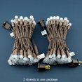 thumbnail image 5 of Warm White One-Piece G12 Raspberry Christmas Lights 140 Count 48 Feet, 2 Sets 70 LED 24 ft High Waterproof UL Certified String Light (Warm White - Brown Wire), 5 of 5