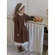 thumbnail image 3 of Vestido de primavera para niña de 2 a 7 años, vestido de princesa con cuello de encaje a cuadros Retro para niña, traje informal para niño, ropa para niño, 3 of 6