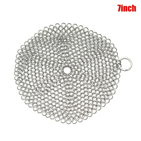 

Auqosetra Stainless Steel Cast Iron Cleaner Scrubber For All Types of Skillet Griddles Cast Iron Pans Grills Dutch Ovens New
