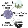 thumbnail image 7 of 4PCS Deer Shower Curtain Set, Country Mountain Pine Tree Foggy Woodland Elk Birds Wildlife Animals Hunting Lake Cabin Rustic Farmhouse Bathroom Decor, Non-Slip Bath Mat, Crescent Moon, 7 of 7