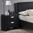thumbnail image 6 of Baxton Studio Frey Black Upholstered Modern Nightstand, 6 of 6