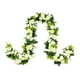 thumbnail image 1 of Paquete de 2 guirnaldas de flores artificiales de 15,8 pies, vides de rosas falsas, flores de seda, hiedra rosa colgante para boda, arco, fiesta, hogar, jardín, decoración de pared, 1 of 8