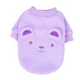 thumbnail image 5 of Mightlink Pet T-shirt Cute Embroidered Soft Comfortable Washable Dress Up Polyester Little Bear Appearance Pet Sweater for Teddy, 5 of 7