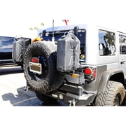Rear Spare Tire Mount License Plate Relocator Bracket w/ 12-SMD LED License Plate Light For Jeep 2007-2017 Wrangler JK