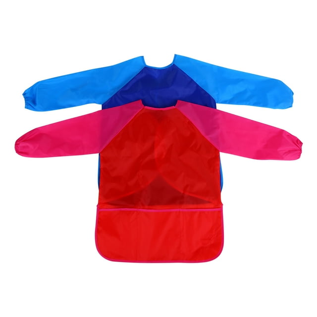 Kids Art Smock Children Waterproof Smock Long Sleeve Drawing Smock Painting Tools Child Kids Waterproof Craft Apron Drawing Painting Cooking Smock With Pocket