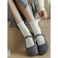 thumbnail image 7 of YooGuoGuo 5 Pairs Cute Lace Mesh Ruffle Frilly Socks Aesthetic Crew Socks Cottagecore Fall Socks Lolita Clothes Fairycore Stuffs, 7 of 7