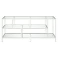 thumbnail image 2 of Evelyn&Zoe Winthrop Rectangular TV Stand with Glass Shelves for TV's up to 60" in Matte White, 2 of 9
