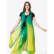 Women's Hand Painted Worship Tie Front Long Tunic