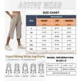thumbnail image 5 of Xidunhg Women's Capri Pants Wide Leg Plus Size Lightweight Quick Dry Casual Summer Sweatpants Hiking Walking Khaki L, 5 of 14